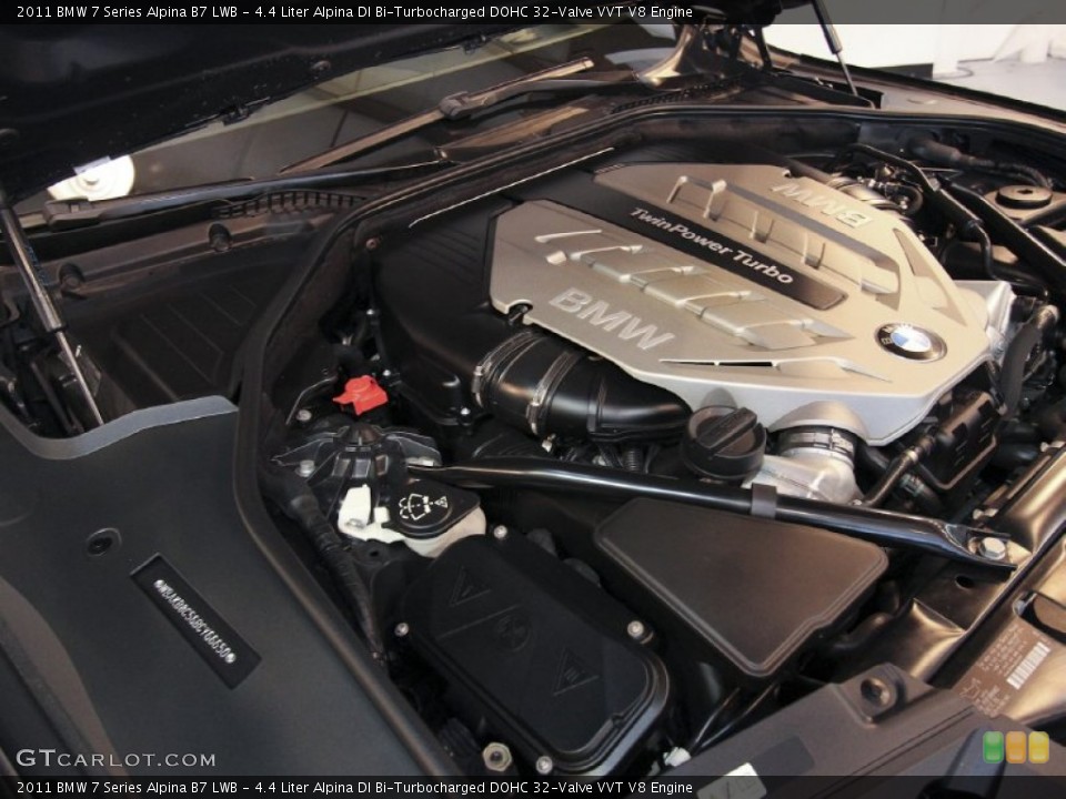 4.4 Liter Alpina DI Bi-Turbocharged DOHC 32-Valve VVT V8 Engine for the 2011 BMW 7 Series #64426496