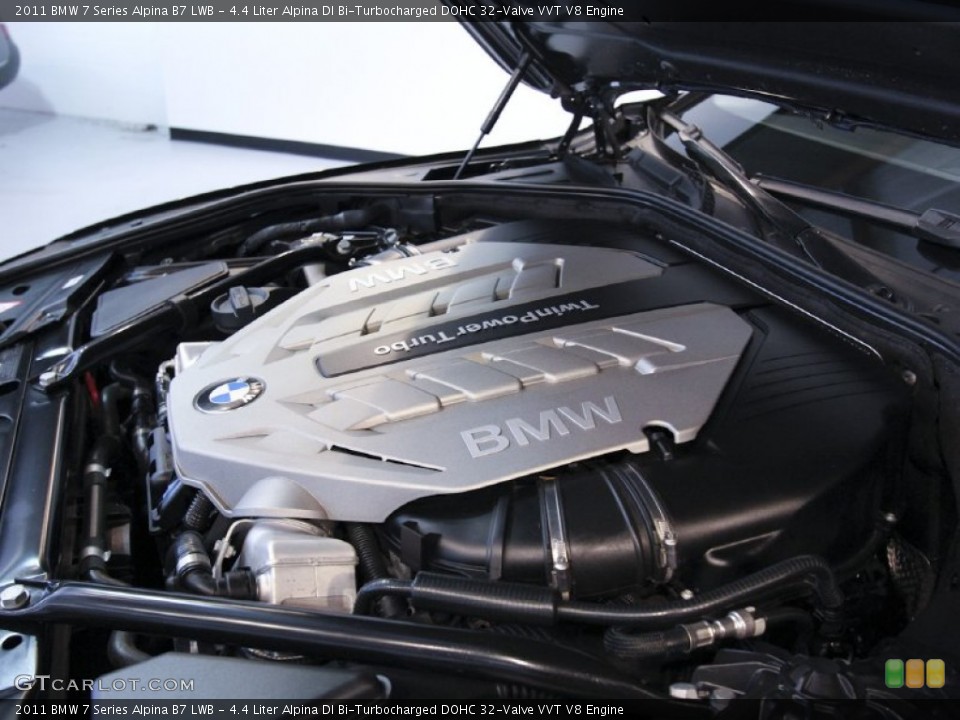 4.4 Liter Alpina DI Bi-Turbocharged DOHC 32-Valve VVT V8 Engine for the 2011 BMW 7 Series #64426513
