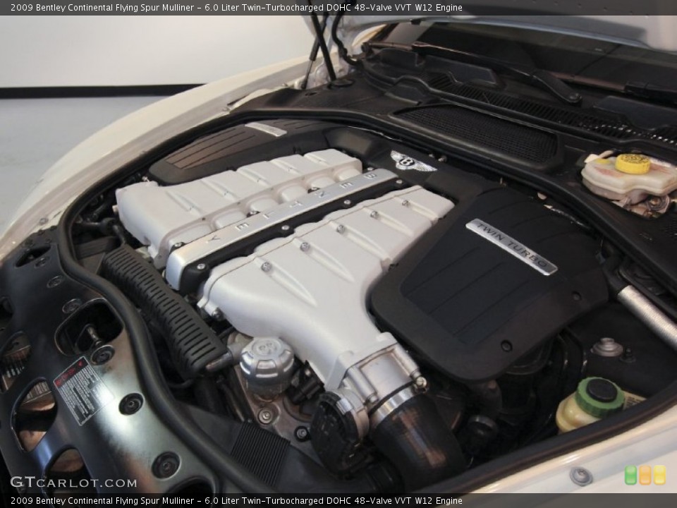 6.0 Liter Twin-Turbocharged DOHC 48-Valve VVT W12 Engine for the 2009 Bentley Continental Flying Spur #64430651