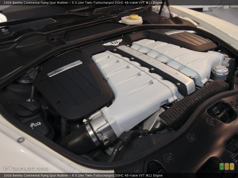 6.0 Liter Twin-Turbocharged DOHC 48-Valve VVT W12 Engine for the 2009 Bentley Continental Flying Spur #64430661