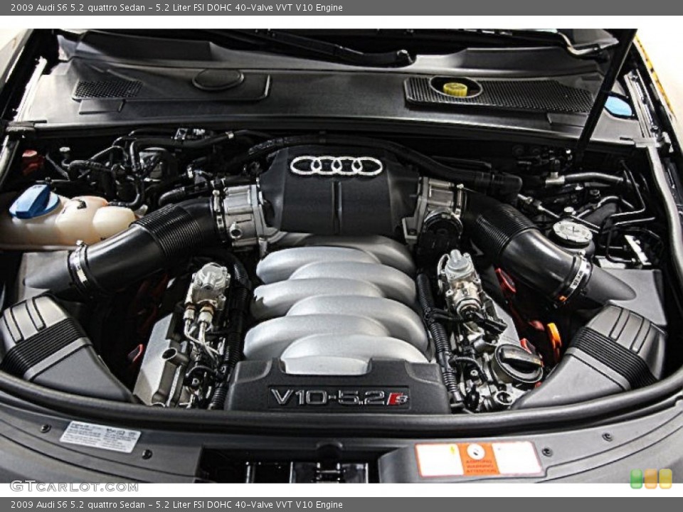 5.2 Liter FSI DOHC 40-Valve VVT V10 Engine for the 2009 Audi S6 #64479867