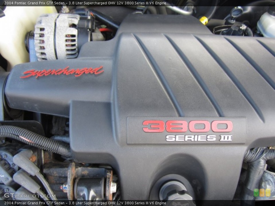 3.8 Liter Supercharged OHV 12V 3800 Series III V6 Engine for the 2004 Pontiac Grand Prix #64482369