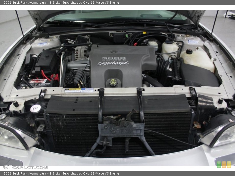3.8 Liter Supercharged OHV 12-Valve V6 2001 Buick Park Avenue Engine