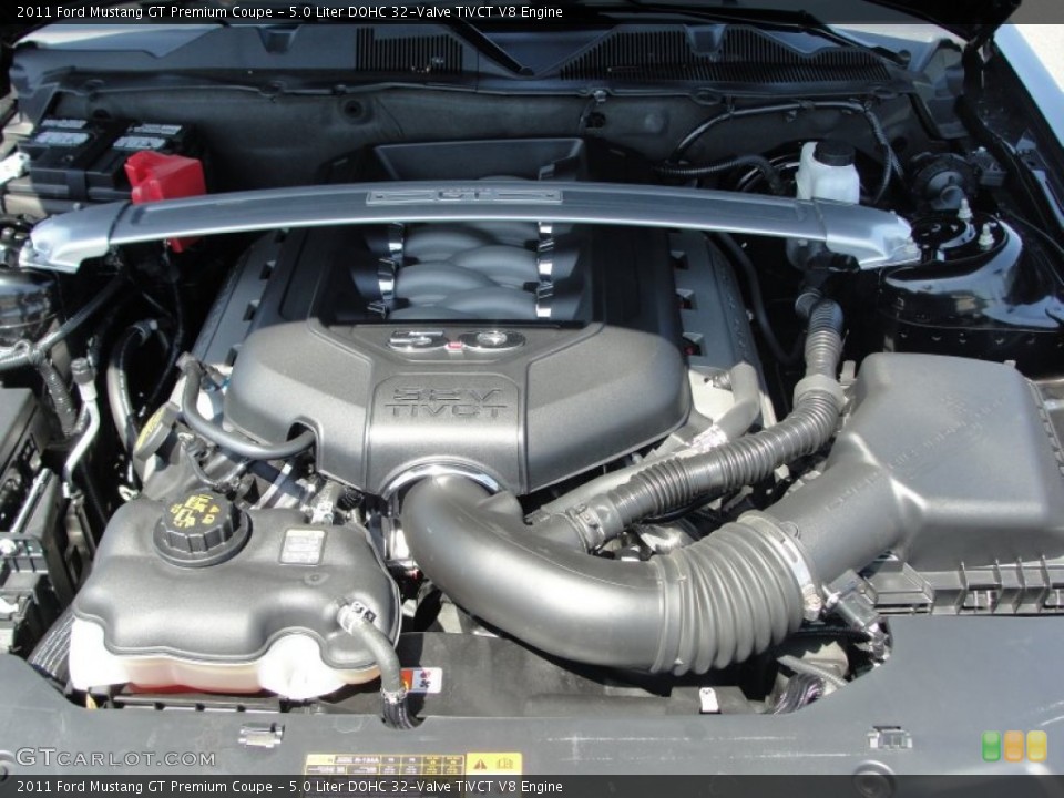 5.0 Liter DOHC 32-Valve TiVCT V8 Engine for the 2011 Ford Mustang #64506529