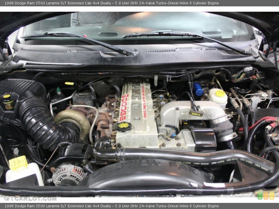 5.9 Liter OHV 24-Valve Turbo-Diesel Inline 6 Cylinder 1998 Dodge Ram 3500 Engine