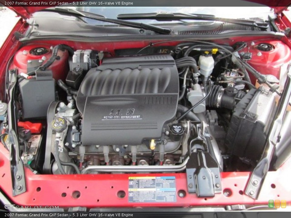 5.3 Liter OHV 16-Valve V8 Engine for the 2007 Pontiac Grand Prix #64516213