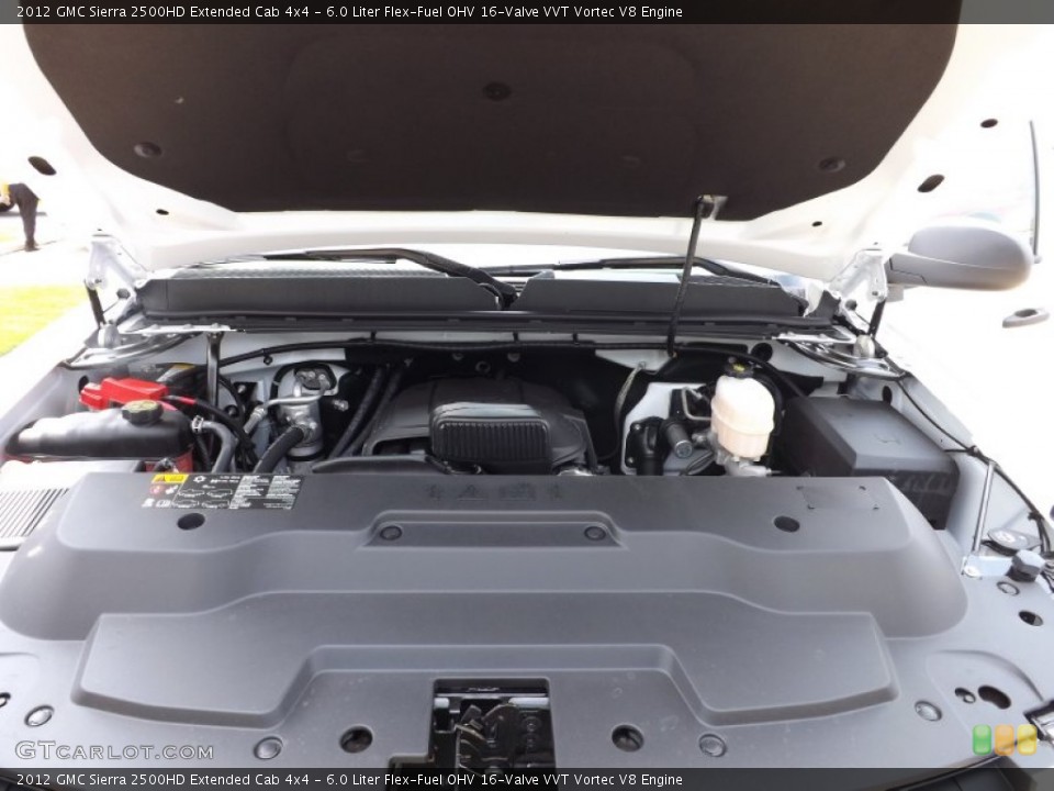 6.0 Liter Flex-Fuel OHV 16-Valve VVT Vortec V8 2012 GMC Sierra 2500HD Engine