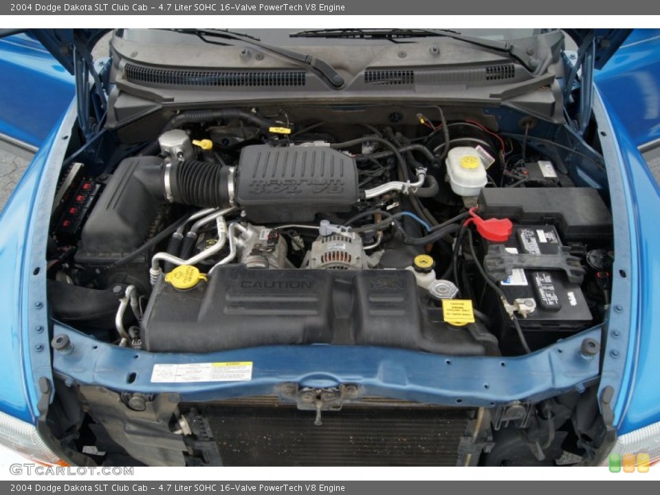 4.7 Liter SOHC 16-Valve PowerTech V8 2004 Dodge Dakota Engine