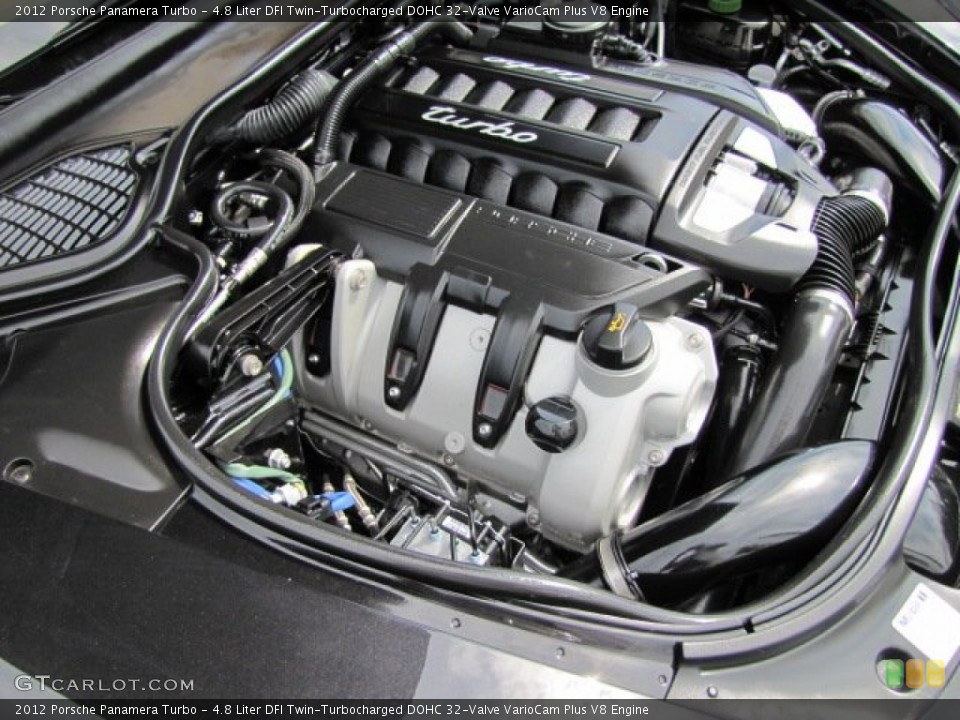 4.8 Liter DFI Twin-Turbocharged DOHC 32-Valve VarioCam Plus V8 Engine for the 2012 Porsche Panamera #64597431