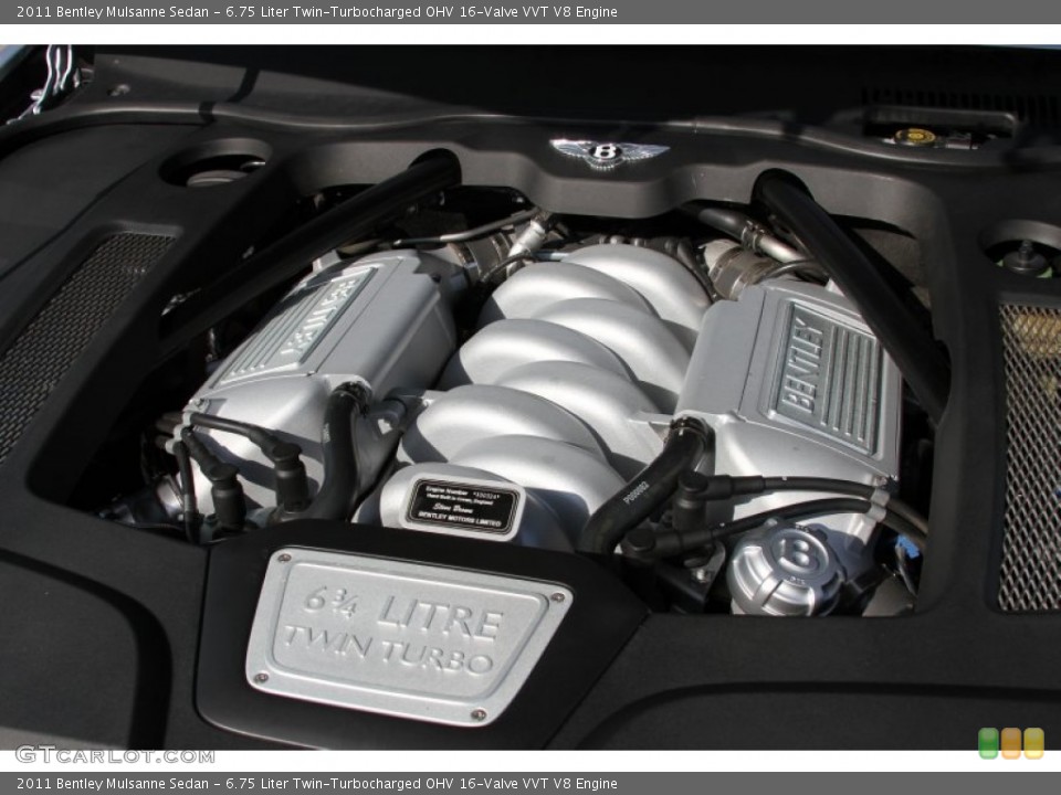 6.75 Liter Twin-Turbocharged OHV 16-Valve VVT V8 Engine for the 2011 Bentley Mulsanne #64599393