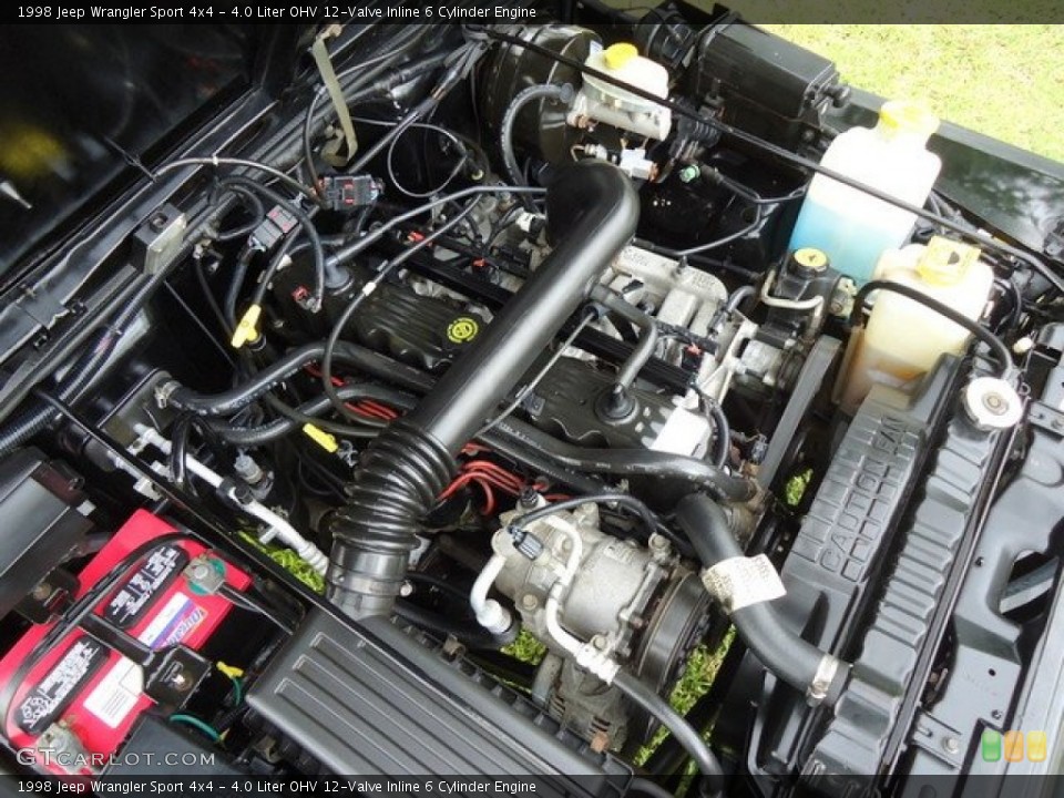 4.0 Liter OHV 12-Valve Inline 6 Cylinder Engine for the 1998 Jeep Wrangler #64606308