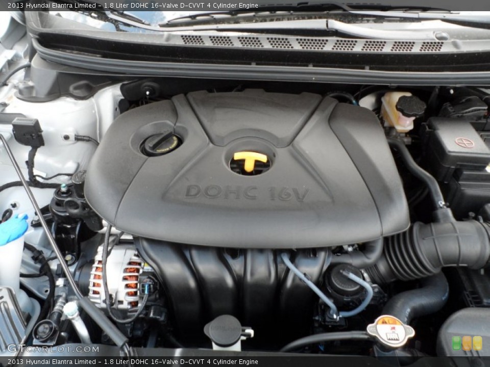 1.8 Liter DOHC 16-Valve D-CVVT 4 Cylinder Engine for the 2013 Hyundai Elantra #64650433