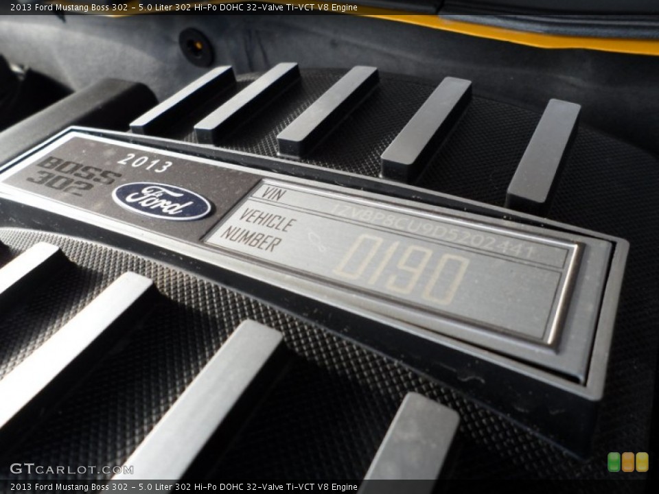 5.0 Liter 302 Hi-Po DOHC 32-Valve Ti-VCT V8 Engine for the 2013 Ford Mustang #64652146