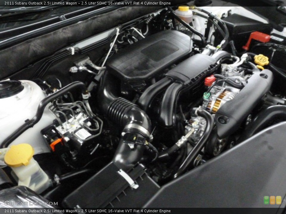2.5 Liter SOHC 16-Valve VVT Flat 4 Cylinder Engine for the 2011 Subaru Outback #64682918
