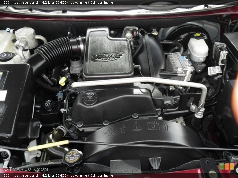 4.2 Liter DOHC 24-Valve Inline 6 Cylinder 2004 Isuzu Ascender Engine