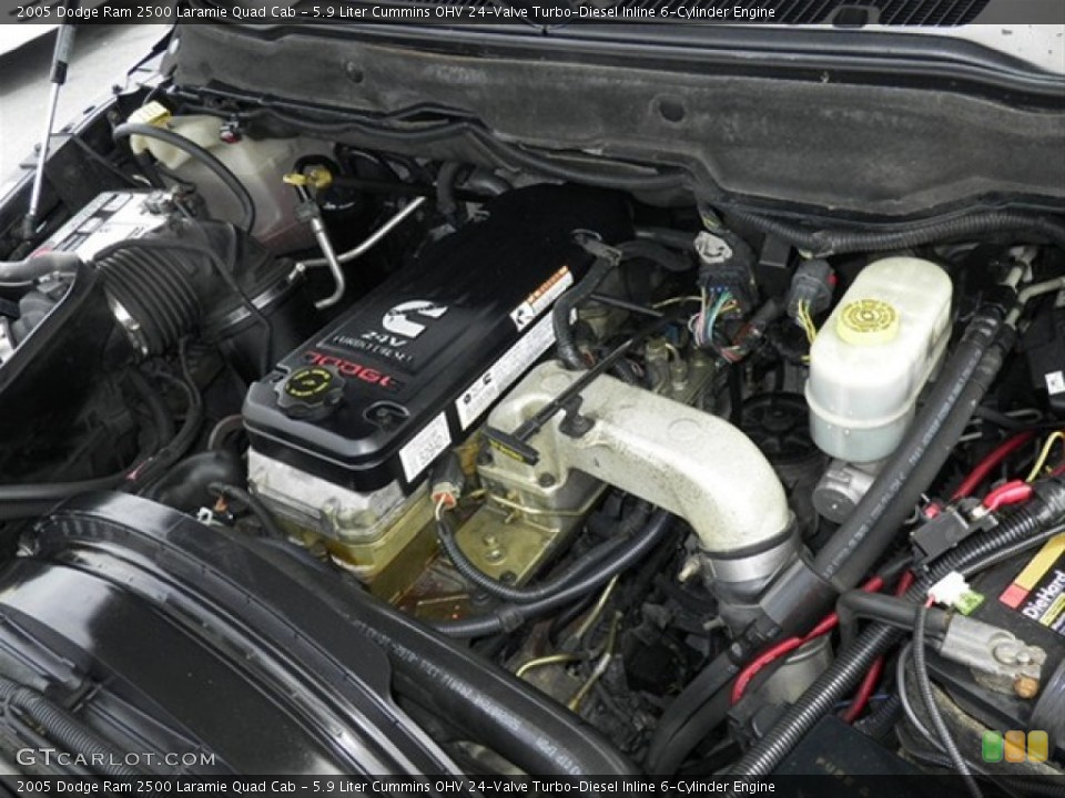 5.9 Liter Cummins OHV 24-Valve Turbo-Diesel Inline 6-Cylinder Engine for the 2005 Dodge Ram 2500 #64737312