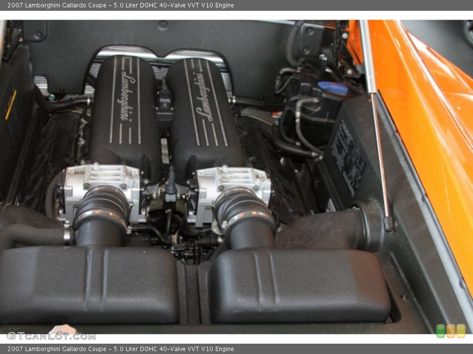 5.0 Liter DOHC 40-Valve VVT V10 Engine for the 2007 Lamborghini Gallardo #64782696