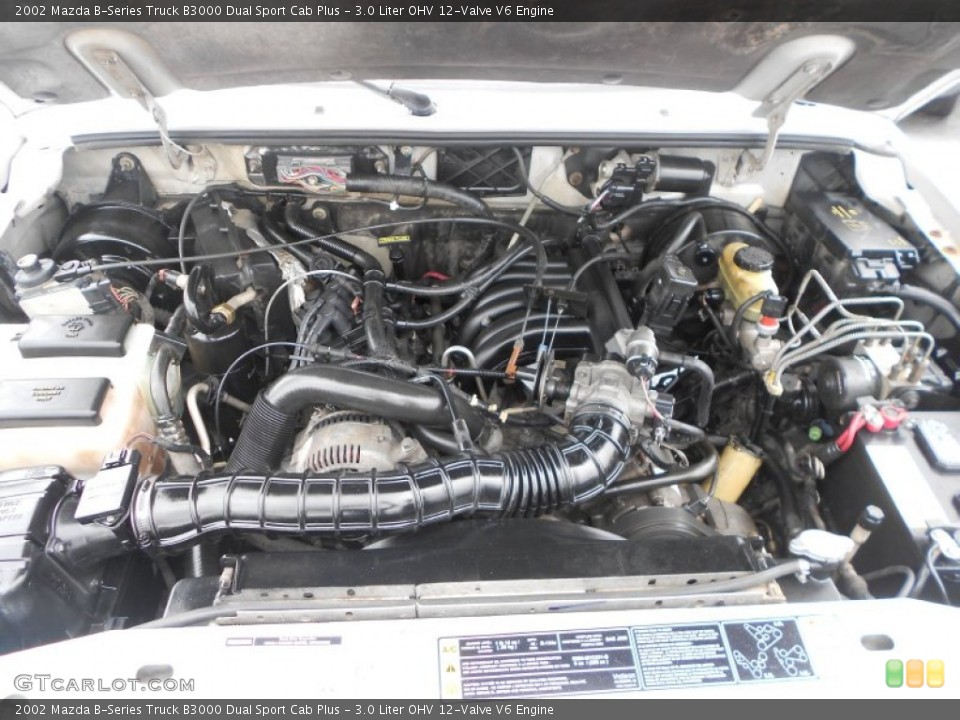 3.0 Liter OHV 12-Valve V6 2002 Mazda B-Series Truck Engine