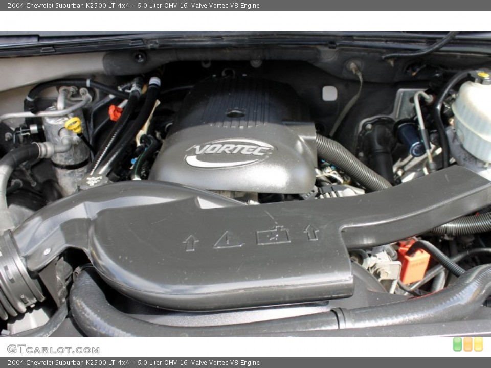 6.0 Liter OHV 16-Valve Vortec V8 2004 Chevrolet Suburban Engine