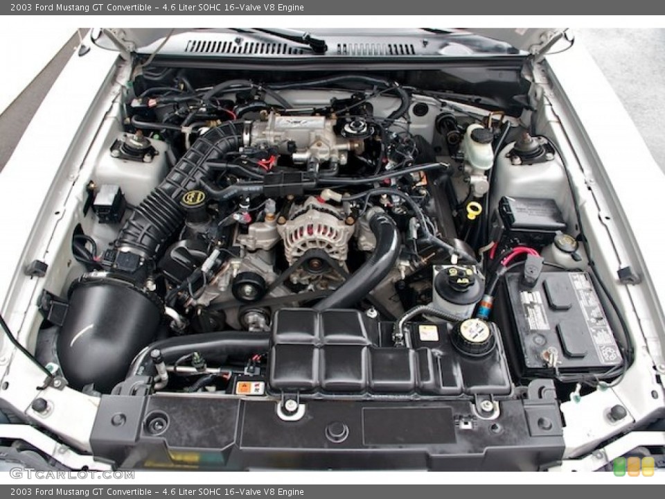 4.6 Liter SOHC 16-Valve V8 Engine for the 2003 Ford Mustang #64801923