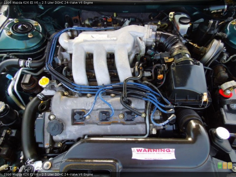 2.5 Liter DOHC 24-Valve V6 1996 Mazda 626 Engine