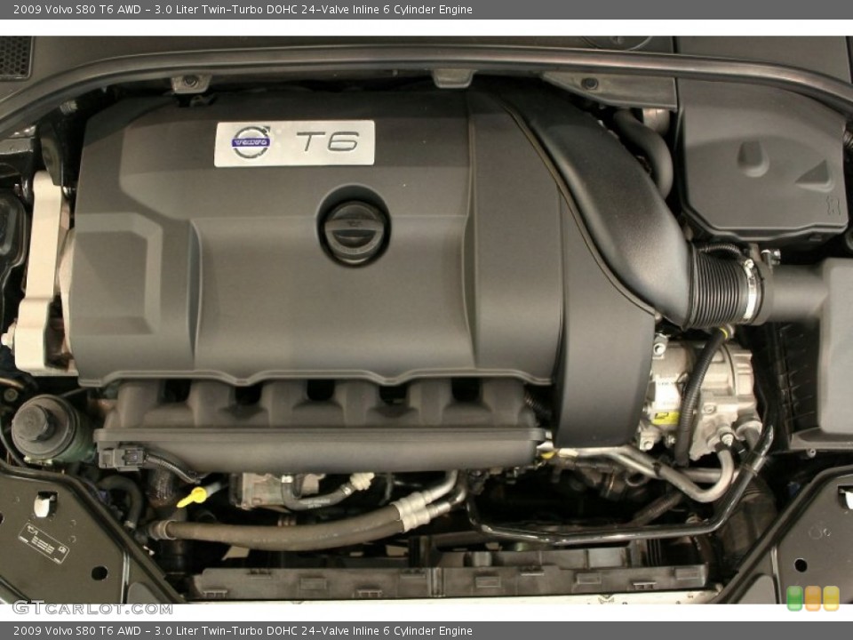3.0 Liter Twin-Turbo DOHC 24-Valve Inline 6 Cylinder Engine for the 2009 Volvo S80 #64812720