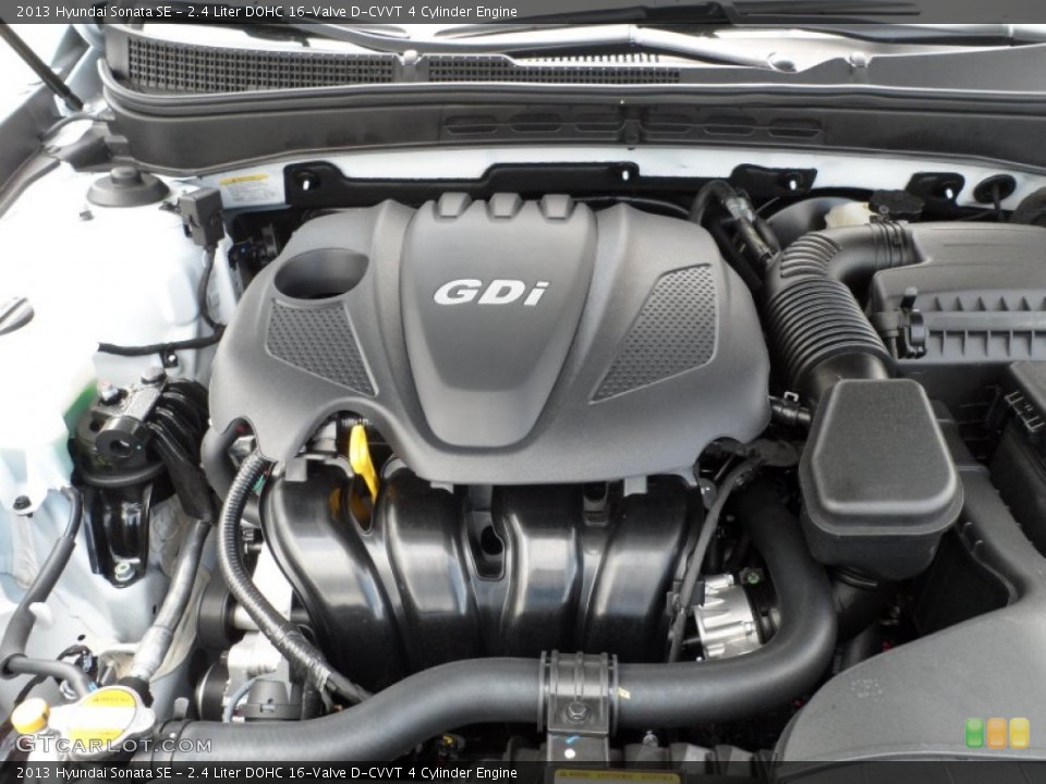 2.4 Liter DOHC 16-Valve D-CVVT 4 Cylinder Engine for the 2013 Hyundai Sonata #64853973