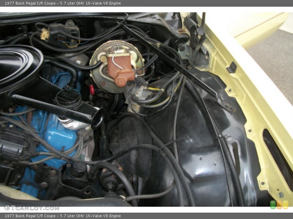 5.7 Liter OHV 16-Valve V8 Engine for the 1977 Buick Regal #64878353