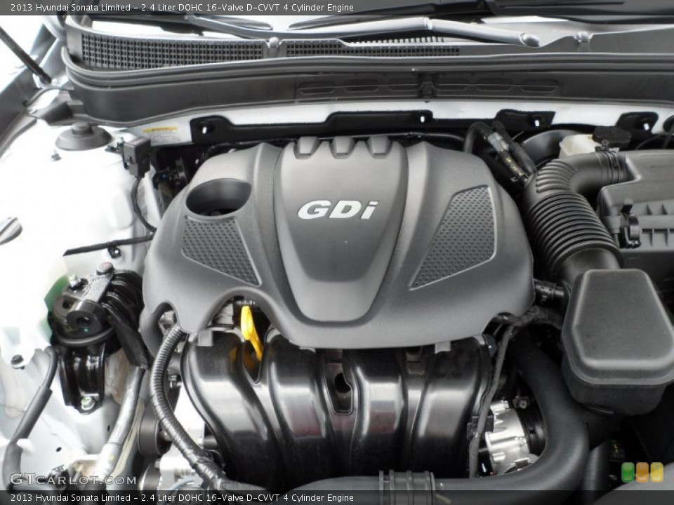 2.4 Liter DOHC 16-Valve D-CVVT 4 Cylinder Engine for the 2013 Hyundai Sonata #64923062