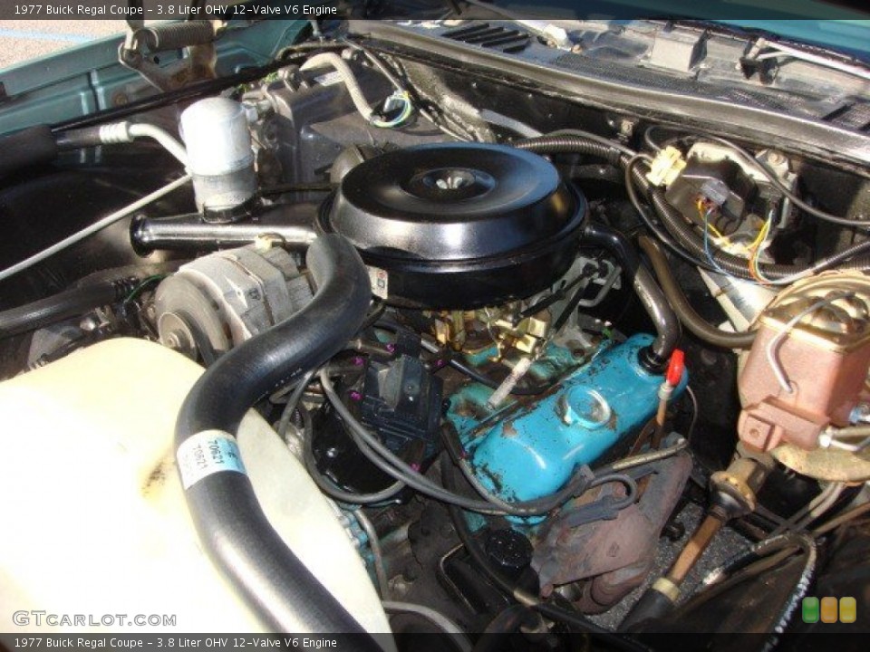 3.8 Liter OHV 12-Valve V6 Engine for the 1977 Buick Regal #64950865
