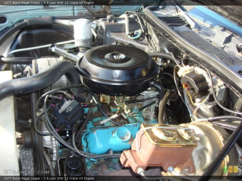 3.8 Liter OHV 12-Valve V6 Engine for the 1977 Buick Regal #64950874