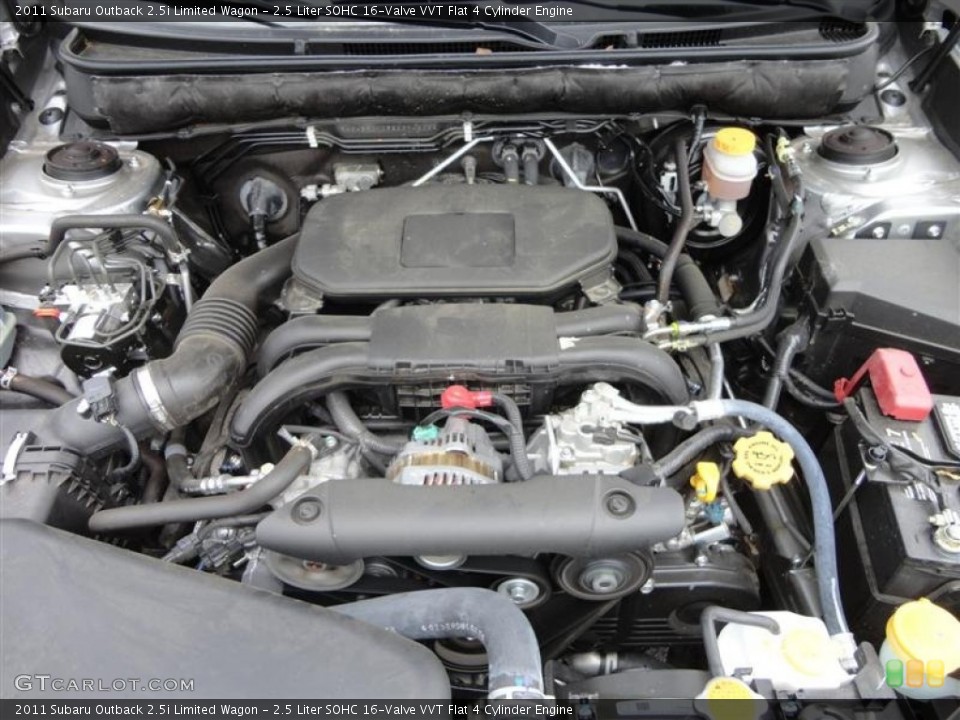 2.5 Liter SOHC 16-Valve VVT Flat 4 Cylinder Engine for the 2011 Subaru Outback #64952029