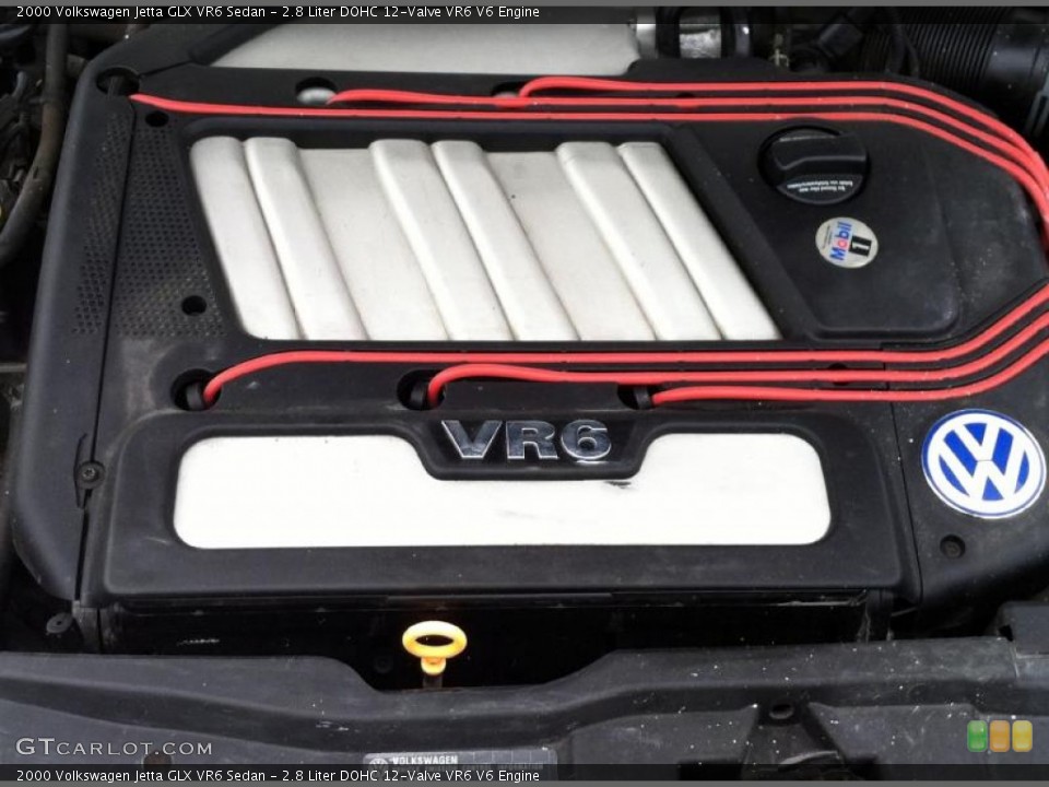 2.8 Liter DOHC 12-Valve VR6 V6 Engine for the 2000 Volkswagen Jetta #64953201
