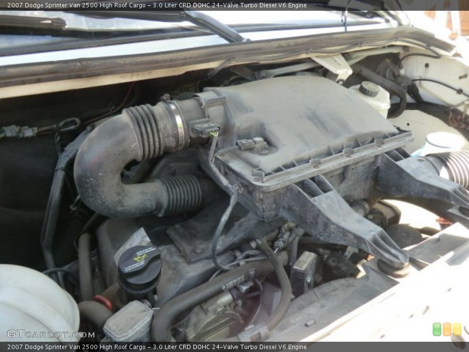 3.0 Liter CRD DOHC 24-Valve Turbo Diesel V6 2007 Dodge Sprinter Van Engine