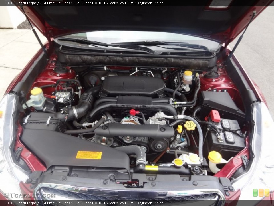 2.5 Liter DOHC 16-Valve VVT Flat 4 Cylinder Engine for the 2010 Subaru Legacy #64978949