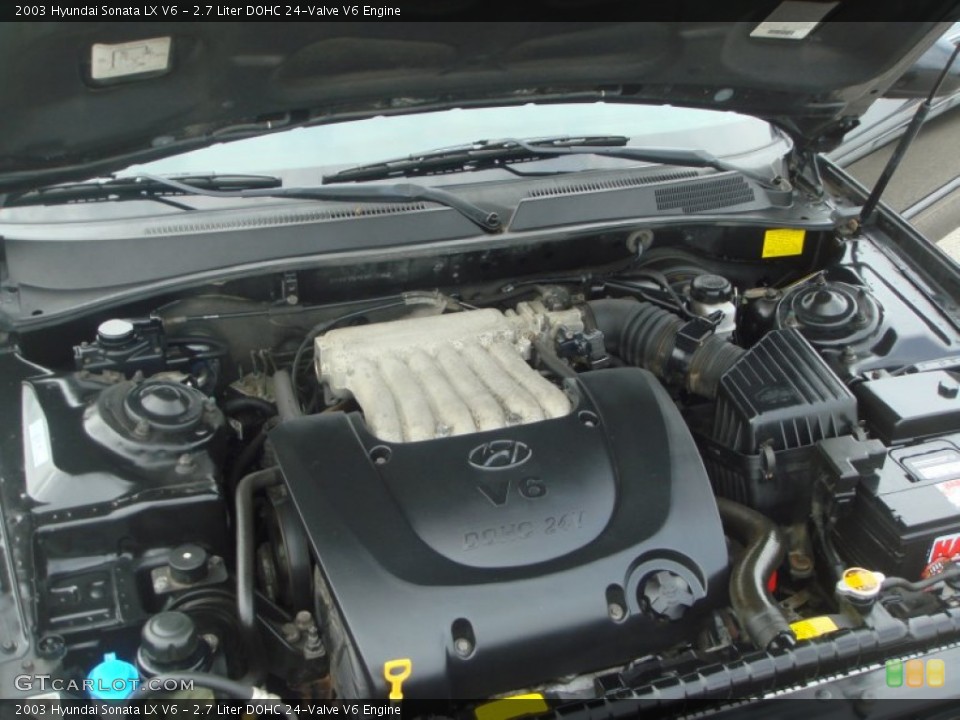 2.7 Liter DOHC 24-Valve V6 2003 Hyundai Sonata Engine