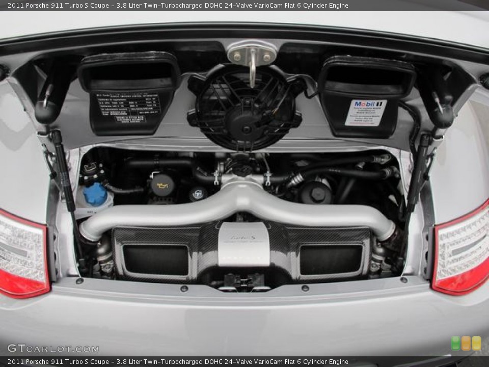 3.8 Liter Twin-Turbocharged DOHC 24-Valve VarioCam Flat 6 Cylinder Engine for the 2011 Porsche 911 #65073104