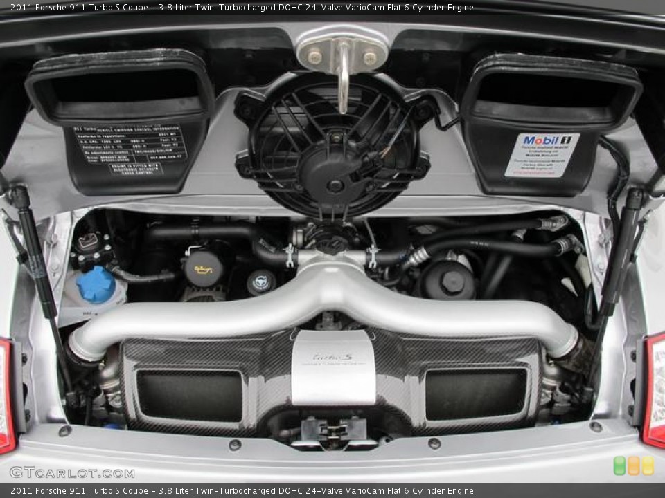 3.8 Liter Twin-Turbocharged DOHC 24-Valve VarioCam Flat 6 Cylinder Engine for the 2011 Porsche 911 #65073113