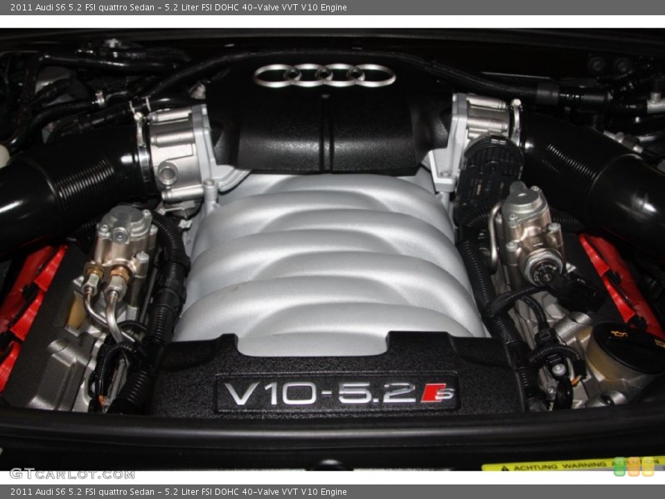 5.2 Liter FSI DOHC 40-Valve VVT V10 Engine for the 2011 Audi S6 #65081290