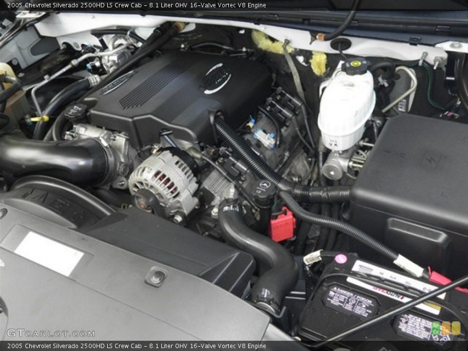 8.1 Liter OHV 16-Valve Vortec V8 Engine for the 2005 Chevrolet Silverado 2500HD #65097222