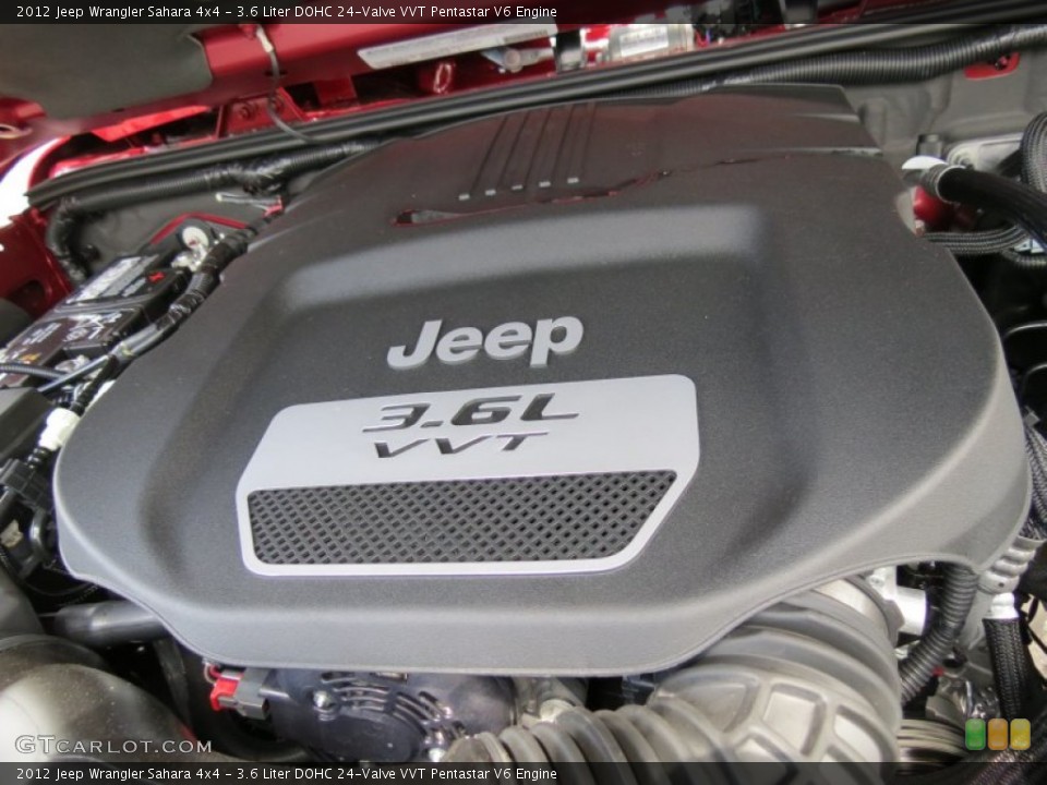 3.6 Liter DOHC 24-Valve VVT Pentastar V6 Engine for the 2012 Jeep Wrangler #65141137