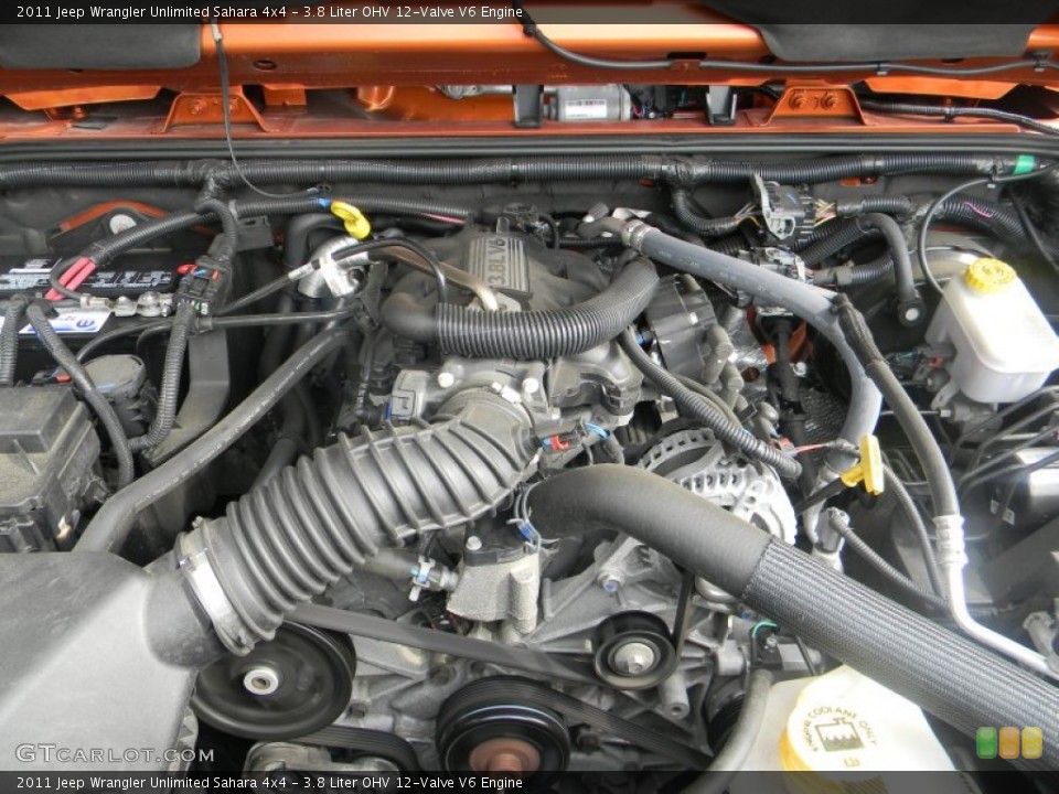 3.8 Liter OHV 12-Valve V6 Engine for the 2011 Jeep Wrangler Unlimited #65165466
