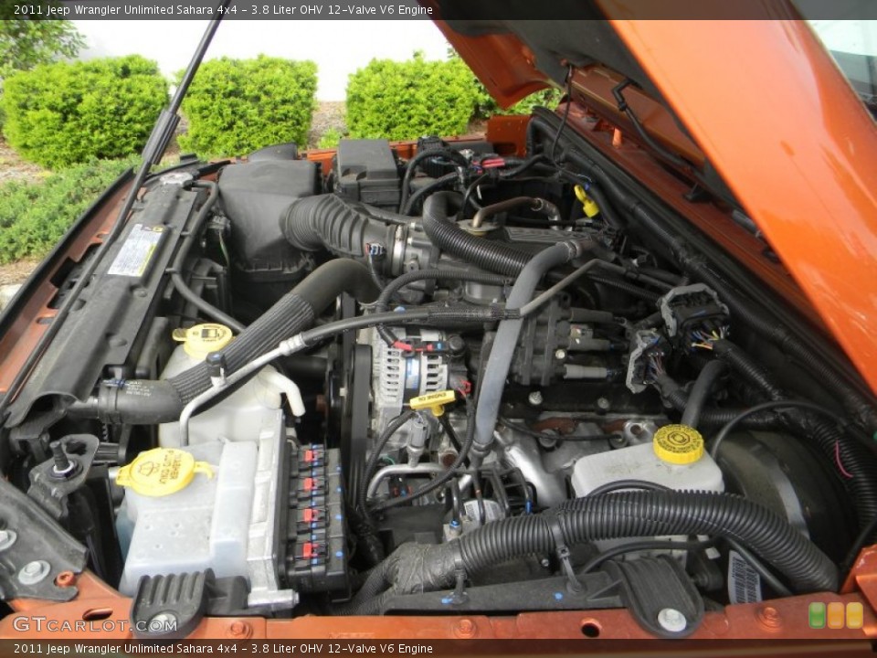 3.8 Liter OHV 12-Valve V6 Engine for the 2011 Jeep Wrangler Unlimited #65165475