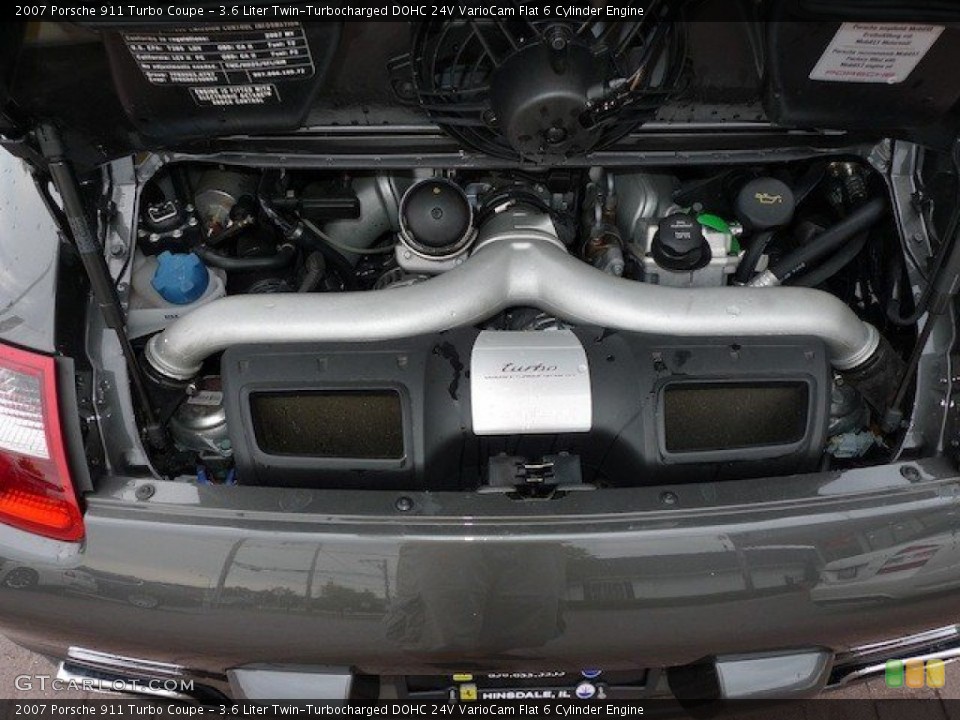 3.6 Liter Twin-Turbocharged DOHC 24V VarioCam Flat 6 Cylinder Engine for the 2007 Porsche 911 #65167692