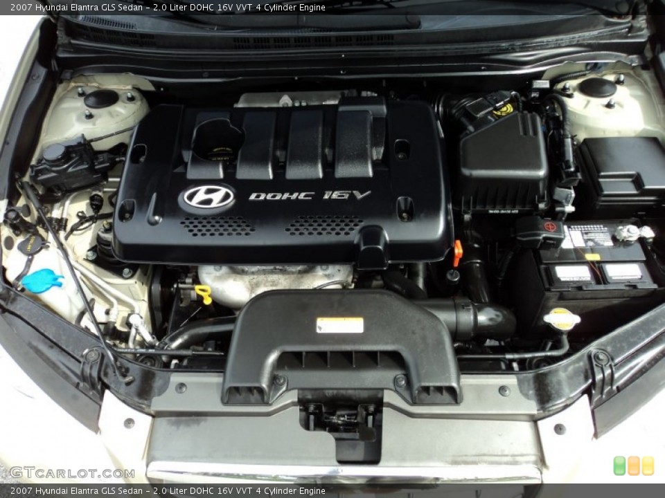 2.0 Liter DOHC 16V VVT 4 Cylinder Engine for the 2007 Hyundai Elantra #65188276