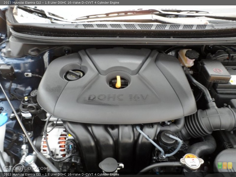 1.8 Liter DOHC 16-Valve D-CVVT 4 Cylinder Engine for the 2013 Hyundai Elantra #65243510