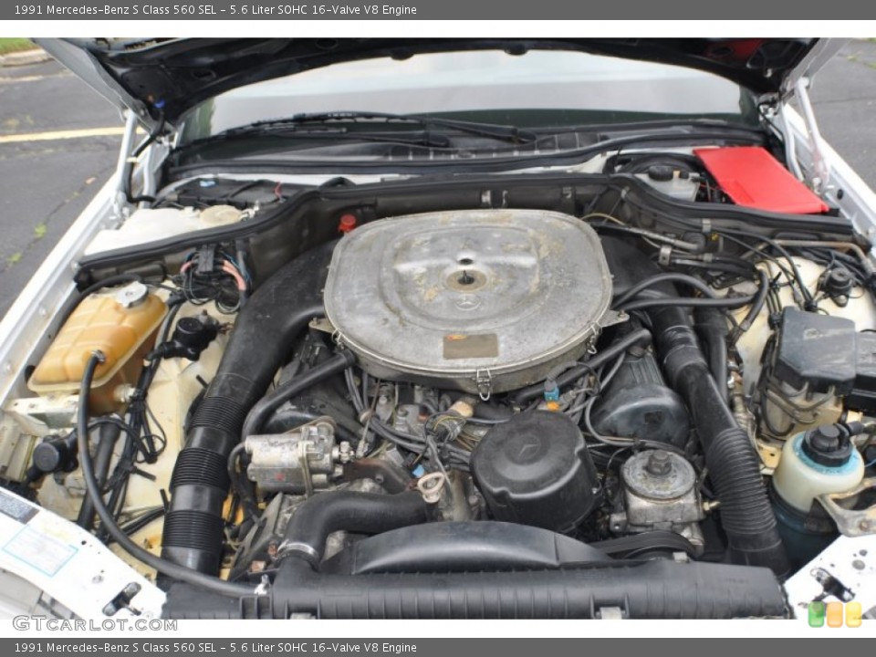 5.6 Liter SOHC 16-Valve V8 Engine for the 1991 Mercedes-Benz S Class #65301191