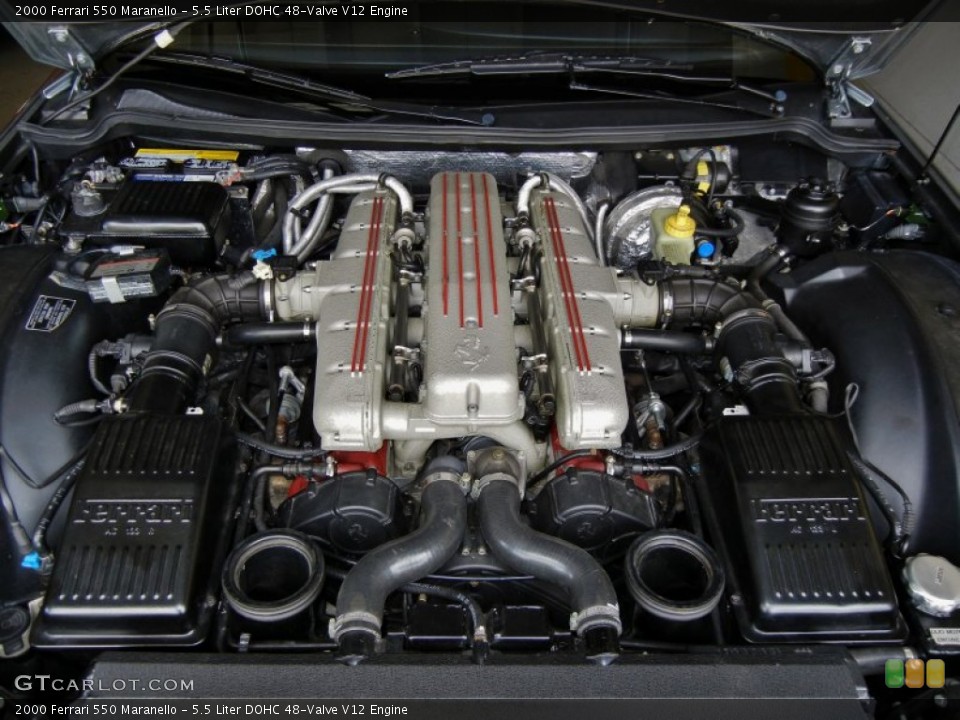 5.5 Liter DOHC 48-Valve V12 Engine for the 2000 Ferrari 550 #65303966