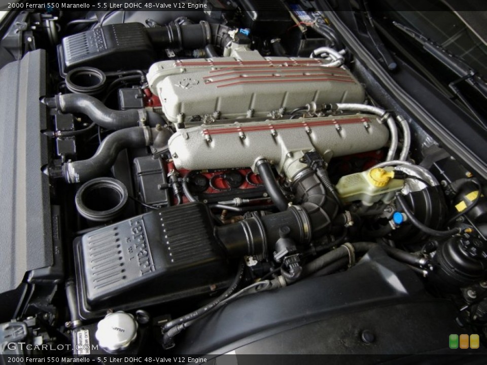 5.5 Liter DOHC 48-Valve V12 Engine for the 2000 Ferrari 550 #65303969