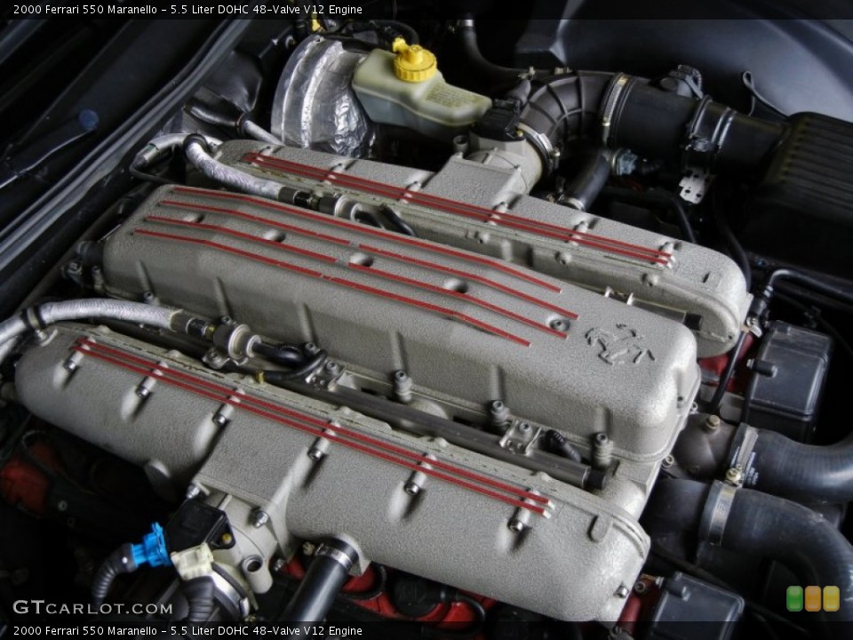 5.5 Liter DOHC 48-Valve V12 Engine for the 2000 Ferrari 550 #65303972